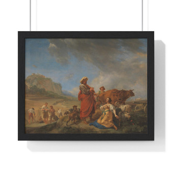 Ruth and Boas, Nicolaes Pietersz Berchem  ,  Premium Framed Horizontal Poster,Ruth and Boas, Nicolaes Pietersz Berchem  -  Premium Framed Horizontal Poster,Ruth and Boas, Nicolaes Pietersz Berchem  -  Premium Framed Horizontal Poster