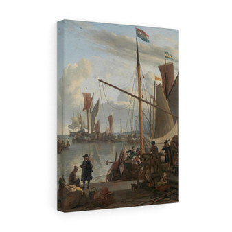 he Y at Amsterdam, seen from the Mosselsteiger (mussel pier), Ludolf Bakhuysen  ,  Stretched Canvas,he Y at Amsterdam, seen from the Mosselsteiger (mussel pier), Ludolf Bakhuysen  -  Stretched Canvas,he Y at Amsterdam, seen from the Mosselsteiger (mussel pier), Ludolf Bakhuysen  -  Stretched Canvas