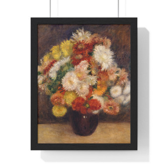 Bouquet of Chrysanthemums, Auguste Renoir French  ,  Premium Framed Vertical Poster,Bouquet of Chrysanthemums, Auguste Renoir French  -  Premium Framed Vertical Poster,Bouquet of Chrysanthemums, Auguste Renoir French  -  Premium Framed Vertical Poster