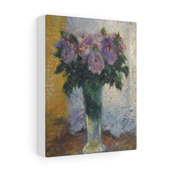 Gustave Caillebotte, Roses dans un vase  ,, Stretched Canvas,Gustave Caillebotte, Roses dans un vase  --- Stretched Canvas,Gustave Caillebotte, Roses dans un vase  --- Stretched Canvas