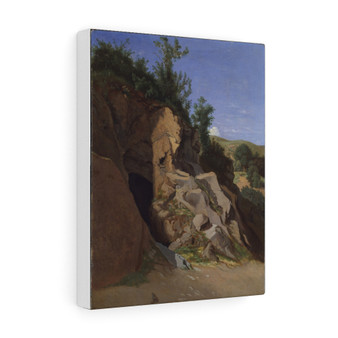  French- Stretched Canvas,Landscape with a Cave ,Theodore Caruelle d'Aligny, French, Stretched Canvas,Landscape with a Cave ,Theodore Caruelle d'Aligny, French- Stretched Canvas,Landscape with a Cave ,Theodore Caruelle d'Aligny