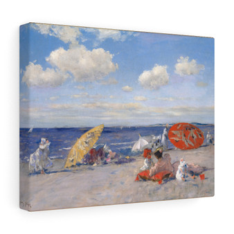 At the Seaside, ca. 1892, William Merritt Chase, American , Stretched Canvas,At the Seaside, ca. 1892, William Merritt Chase, American - Stretched Canvas,At the Seaside, ca. 1892, William Merritt Chase, American - Stretched Canvas