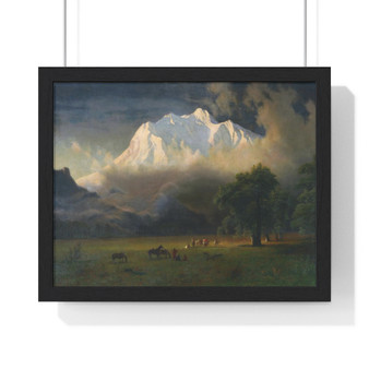 Bierstadt, Albert, Mount Adams, Washington   , Premium Framed Horizontal Poster,Bierstadt, Albert, Mount Adams, Washington   - Premium Framed Horizontal Poster,Bierstadt, Albert, Mount Adams, Washington   - Premium Framed Horizontal Poster