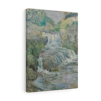 Waterfall, ca. 1889,91, John Henry Twachtman, American , Stretched Canvas,Waterfall, ca. 1889-91, John Henry Twachtman, American - Stretched Canvas,Waterfall, ca. 1889-91, John Henry Twachtman, American - Stretched Canvas