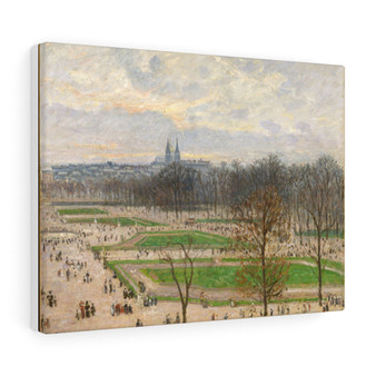 The Garden of the Tuileries on a Winter Afternoon, 1899, Camille Pissarro, French- Stretched Canvas,The Garden of the Tuileries on a Winter Afternoon, 1899, Camille Pissarro, French, Stretched Canvas,The Garden of the Tuileries on a Winter Afternoon, 1899, Camille Pissarro, French- Stretched Canvas