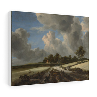 Wheat Fields ca. 1670 Jacob van Ruisdael Dutch , Stretched Canvas,Wheat Fields ca. 1670 Jacob van Ruisdael Dutch - Stretched Canvas