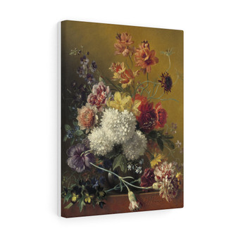  Stretched Canvas,Still Life with Flowers (ca. 1820–1861) by Georgius Jacobus Johannes van Os - Stretched Canvas,Still Life with Flowers (ca. 1820–1861) by Georgius Jacobus Johannes van Os 