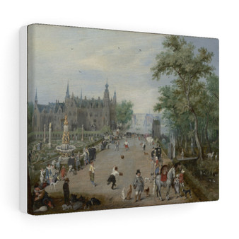 Adriaen van de Venne (Dutch, 1589 - 1662) A Ball Game Before a Country Palace, about 1614 -  Stretched Canvas,Adriaen van de Venne (Dutch, 1589 - 1662) A Ball Game Before a Country Palace, about 1614 -  Stretched Canvas,Adriaen van de Venne (Dutch, 1589 , 1662) A Ball Game Before a Country Palace, about 1614 ,  Stretched Canvas