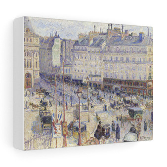 The Place du Havre, Paris (1893) by Camille Pissarro , Stretched Canvas,The Place du Havre, Paris (1893) by Camille Pissarro - Stretched Canvas,The Place du Havre, Paris (1893) by Camille Pissarro - Stretched Canvas