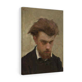 Latour , Self,Portrait ,1861 , Stretched Canvas,Henri Fantin-Latour - Self-Portrait -1861 - Stretched Canvas,Henri Fantin