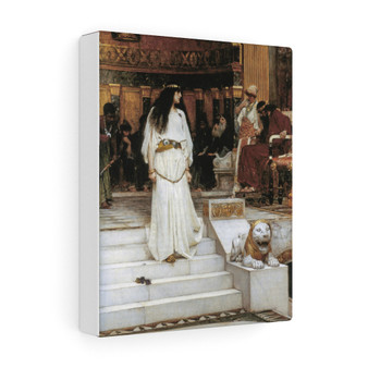 1887 , Stretched Canvas,John William Waterhouse-Mariamne Leaving the Judgement Seat of Herod-1887 - Stretched Canvas,John William Waterhouse,Mariamne Leaving the Judgement Seat of Herod