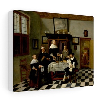 Attributed to Quiringh Gerritsz. van Brekelenkam (Dutch, after 1622 , about 1669) Family Group in an Interior, about 1658–1660 , Stretched Canvas,Attributed to Quiringh Gerritsz. van Brekelenkam (Dutch, after 1622 - about 1669) Family Group in an Interior, about 1658–1660 - Stretched Canvas,Attributed to Quiringh Gerritsz. van Brekelenkam (Dutch, after 1622 - about 1669) Family Group in an Interior, about 1658–1660 - Stretched Canvas