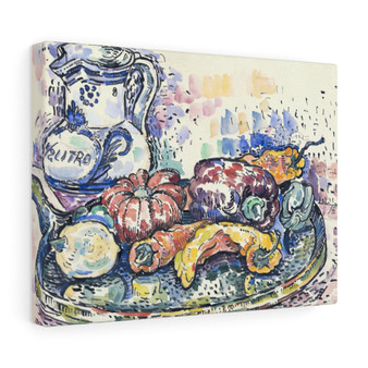 Still Life with Jug (1919) by Paul Signac, Stretched Canvas,Still Life with Jug (1919) by Paul Signac- Stretched Canvas