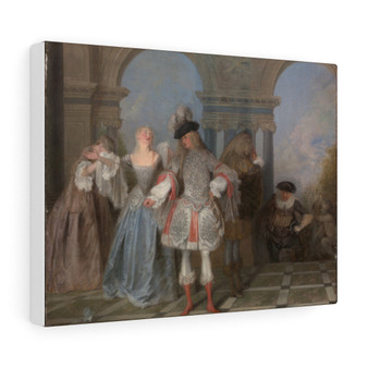 Stretched Canvas,The French Comedians ca. 1720 Antoine Watteau French:Stretched Canvas,The French Comedians ca. 1720 Antoine Watteau French