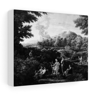 Orpheus and Eurydice Style of Nicolas Poussin, French - Stretched Canvas,Orpheus and Eurydice Style of Nicolas Poussin, French , Stretched Canvas,Orpheus and Eurydice Style of Nicolas Poussin, French - Stretched Canvas