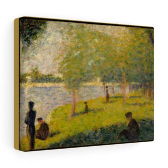 Study for "A Sunday on La Grande Jatte" 1884 Georges Seurat, French, Stretched Canvas,Study for "A Sunday on La Grande Jatte" 1884 Georges Seurat, French- Stretched Canvas,Study for "A Sunday on La Grande Jatte" 1884 Georges Seurat, French- Stretched Canvas