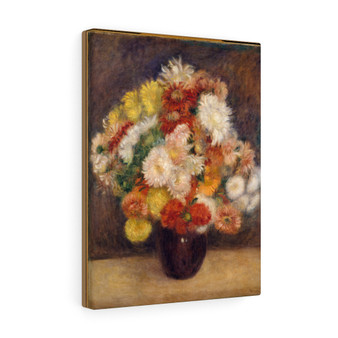  1881, Auguste Renoir, French - Stretched Canvas,Bouquet of Chrysanthemums, 1881, Auguste Renoir, French , Stretched Canvas,Bouquet of Chrysanthemums, 1881, Auguste Renoir, French - Stretched Canvas,Bouquet of Chrysanthemums