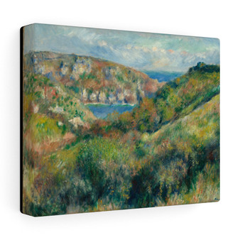 Hills around the Bay of Moulin Huet, Guernsey, 1883, Auguste Renoir, French , Stretched Canvas,Hills around the Bay of Moulin Huet, Guernsey, 1883, Auguste Renoir, French - Stretched Canvas,Hills around the Bay of Moulin Huet, Guernsey, 1883, Auguste Renoir, French - Stretched Canvas