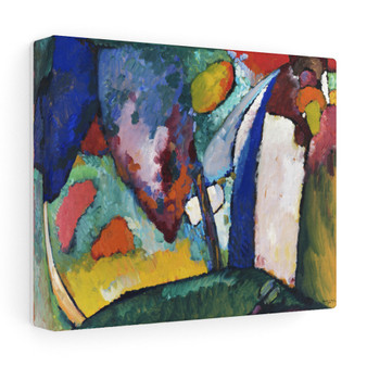 The Waterfall (1909) painting in high resolution by Wassily Kandinsky. Original from Yale University Art Gallery , Stretched Canvas,The Waterfall (1909) painting in high resolution by Wassily Kandinsky. Original from Yale University Art Gallery - Stretched Canvas