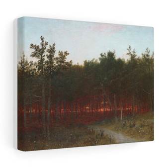  American - Stretched Canvas,Twilight in the Cedars at Darien, Connecticut, 1872, John Frederick Kensett, American , Stretched Canvas,Twilight in the Cedars at Darien, Connecticut, 1872, John Frederick Kensett, American - Stretched Canvas,Twilight in the Cedars at Darien, Connecticut, 1872, John Frederick Kensett
