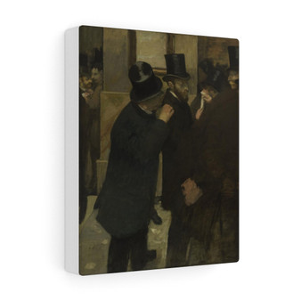 Edgar Degas,  Portraits at the Stock Exchange  ,  Stretched Canvas,Edgar Degas,  Portraits at the Stock Exchange  -  Stretched Canvas,Edgar Degas,  Portraits at the Stock Exchange  -  Stretched Canvas