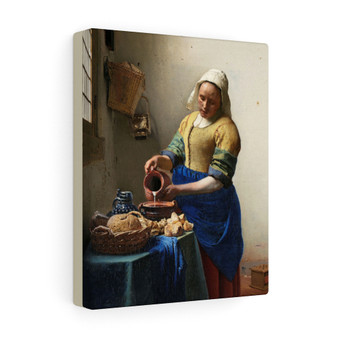  Stretched Canvas,The Milkmaid, (ca. 1660), by Johannes Vermeer  - Stretched Canvas,The Milkmaid, (ca. 1660), by Johannes Vermeer  - Stretched Canvas,The Milkmaid, (ca. 1660), by Johannes Vermeer  