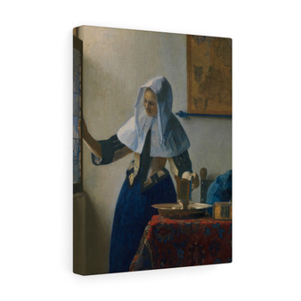 Young Woman with a Water Pitcher (ca.1662,1665) by Johannes Vermeer, Stretched Canvas,Young Woman with a Water Pitcher (ca.1662-1665) by Johannes Vermeer- Stretched Canvas