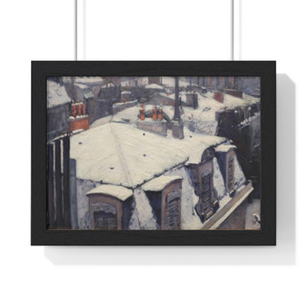 Gustave caillebotte, veduta di tetti - Premium Framed Horizontal Poster,Gustave caillebotte, veduta di tetti - Premium Framed Horizontal Poster,Gustave caillebotte, veduta di tetti , Premium Framed Horizontal Poster