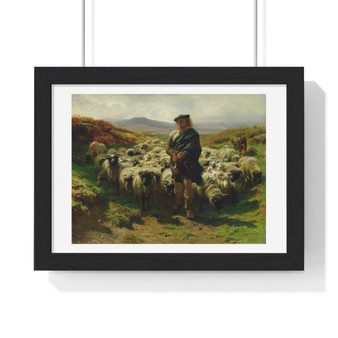 Rosa Bonheur, The Highland Shepherd  -  Premium Framed Horizontal Poster,Rosa Bonheur, The Highland Shepherd  -  Premium Framed Horizontal Poster,Rosa Bonheur, The Highland Shepherd  ,  Premium Framed Horizontal Poster