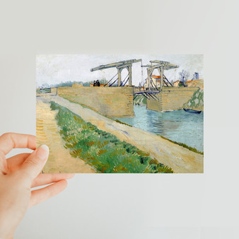 Vincent van Gogh's The Langlois Bridge (1888) -  Classic Postcard - (FREE SHIPPING)