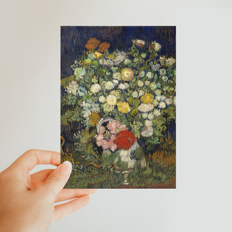 Bouquet of Flowers in a Vase 1890 Vincent van Gogh Dutch -  Classic Postcard - (FREE SHIPPING)