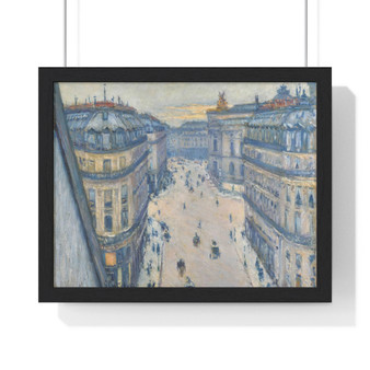 Gustave Caillebotte, Rue Halévy, vue d'un sixième étage  ,  Premium Framed Horizontal Poster,Gustave Caillebotte, Rue Halévy, vue d'un sixième étage  -  Premium Framed Horizontal Poster,Gustave Caillebotte, Rue Halévy, vue d'un sixième étage  -  Premium Framed Horizontal Poster