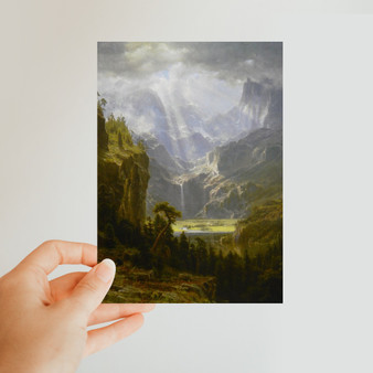 The Rocky Mountains, Lander's Peak (Albert Bierstadt), 1863 -  Classic Postcard - (FREE SHIPPING)