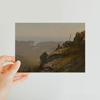 Albert Bierstadt's A Storm in the Rocky Mountains, Mt. Rosalie -  Classic Postcard