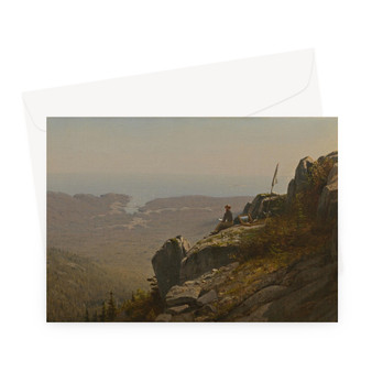Albert Bierstadt's A Storm in the Rocky Mountains, Mt. Rosalie -  Greeting Card - (FREE SHIPPING)
