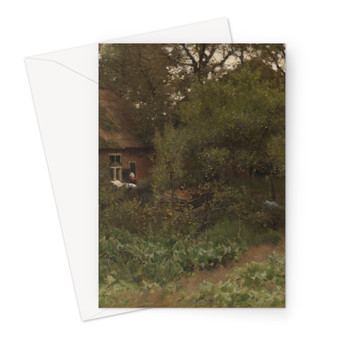 The Vegetable Garden, Anton Mauve, c. 1885 - c. 1888 -  Greeting Card - (FREE SHIPPING)