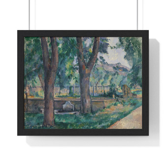  Framed Horizontal Poster,The Pool at Jas de Bouffan, Paul Cézanne French - Framed Horizontal Poster,The Pool at Jas de Bouffan, Paul Cézanne French - Framed Horizontal Poster,The Pool at Jas de Bouffan, Paul Cézanne French 