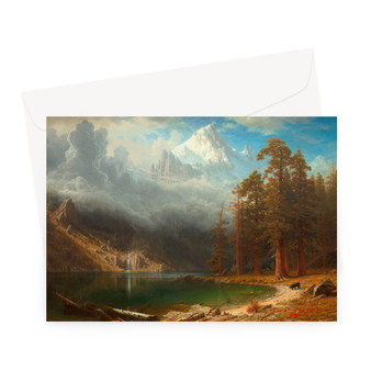 Albert Bierstadt's Mount Corcoran -  Greeting Card - (FREE SHIPPING)