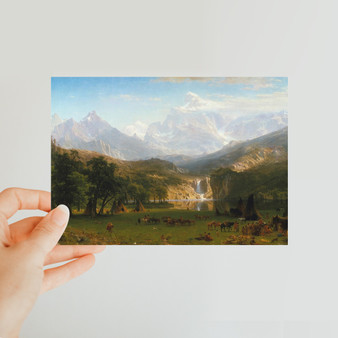 Albert Bierstadt's The Rocky Mountains, Lander's Peak -  Classic Postcard - (FREE SHIPPING)