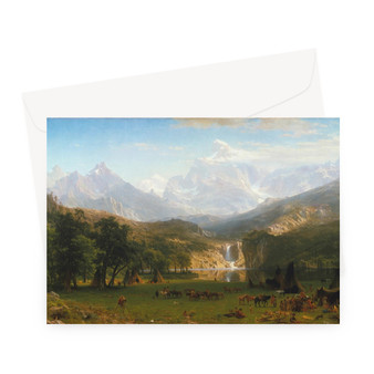 Albert Bierstadt's The Rocky Mountains, Lander's Peak -  Greeting Card - (FREE SHIPPING)