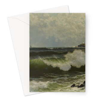 Alfred Thompson Bricher's Seascape Dallas Museum of Art -  Greeting Card - (FREE SHIPPING)