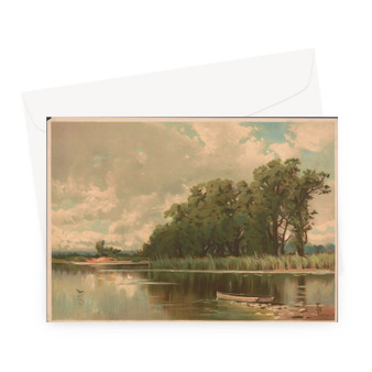 Clouds And Sunshine's ATB (monogram) by A.T. Bricher -  Greeting Card - (FREE SHIPPING)