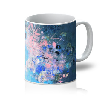 Vase of Flowers (Pink Background) ca. 1906 Odilon Redon French Mug