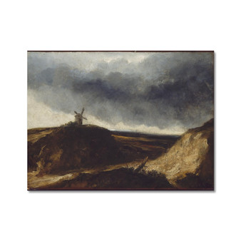 Georges Michel's Landscape with a Windmill Fine Art Print - Free Shipping