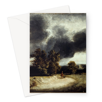 Georges Michel's Paysage des environs de Paris Greeting Card - (FREE SHIPPING)