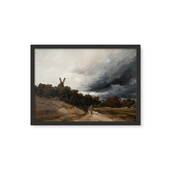 Georges Michel's Paysage au chasseur - Framed Photo Tile