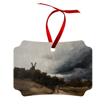 Georges Michel's Paysage au chasseur -  Wood Ornament