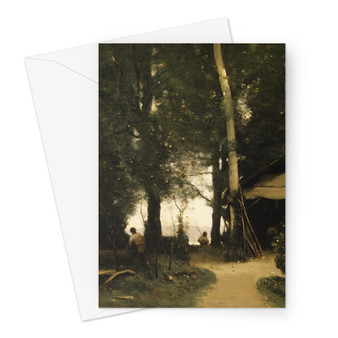 The Banks of the Seine at Conflans ca. 1865–70 Camille Corot French - Greeting Card - (FREE SHIPPING)