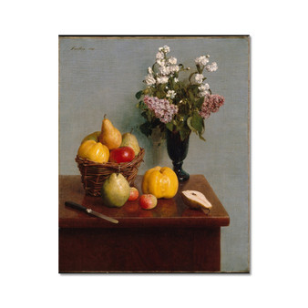 Still Life with Flowers and Fruit 1866 Henri Fantin-Latour, French - Hahnemühle German Etching Print -  (FREE SHIPPING)