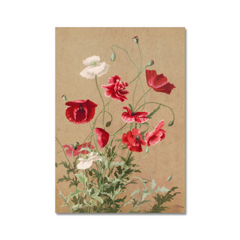 Poppies (1886) by L. Prang & Co. - Hahnemühle German Etching Print -  (FREE SHIPPING)